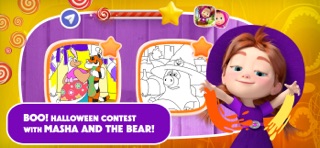 Masha and the Bear Coloring iPhone screenshot