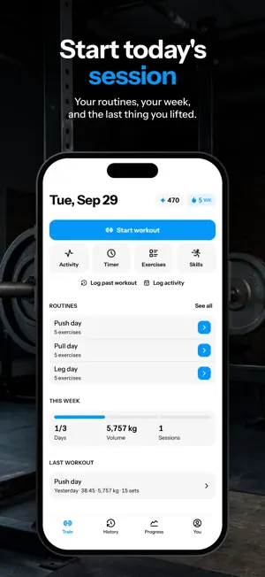 Heft: Workout & Gym Log screenshot 1