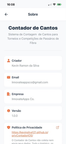 Contador de Cantos iPhone screenshot