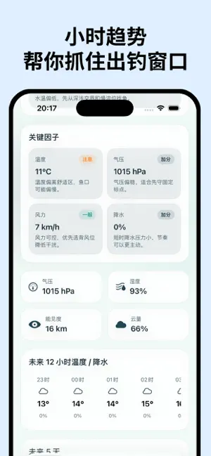 钓鱼天气预报-钓鱼天气指数 截图