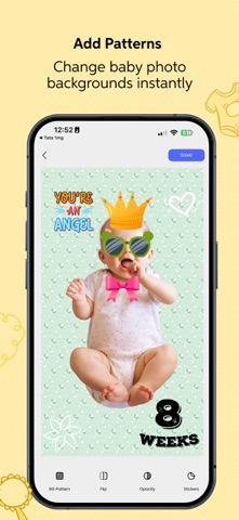 Baby Photo Editor : BabyO iPhone screenshot