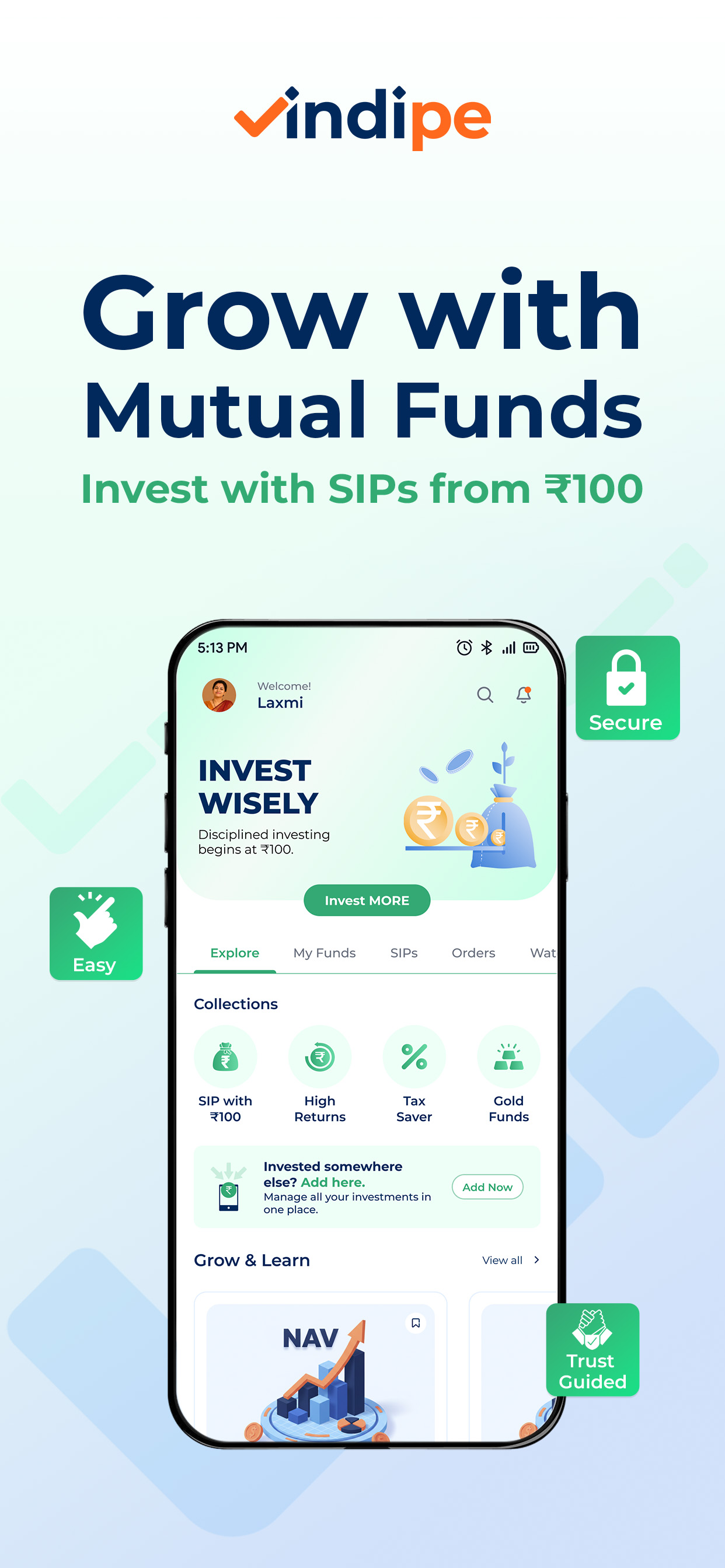Indipe- SIP, Gold & Recharges screenshot 3