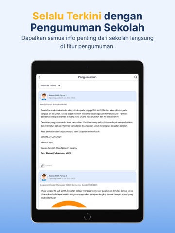 Portal Sekolah iPad screenshot 7