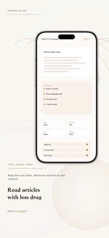 TAME AI Text Summary Screenshot 3 of 5