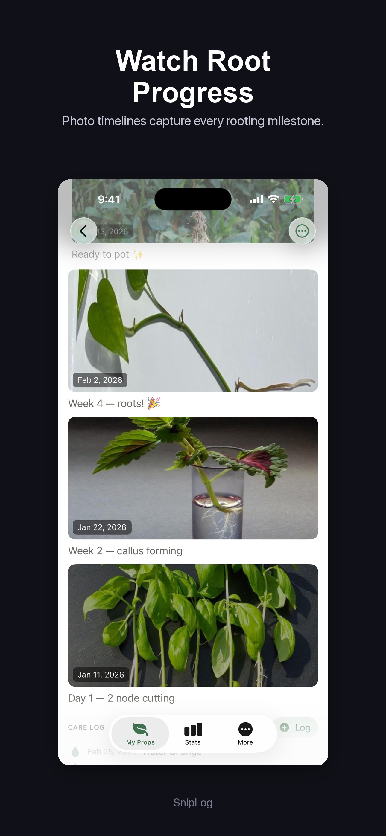 SnipLog: Plant Propagation screenshot 2