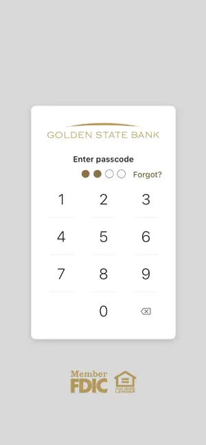 Golden State Bank screenshot 2