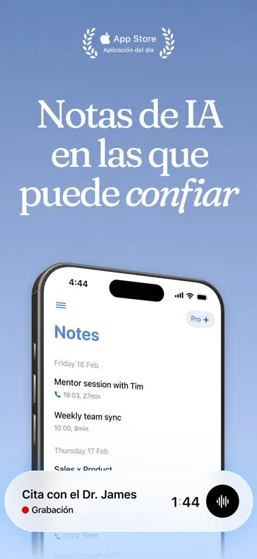 Cue: AI Note Taker & Recorder screenshot 1 of 8