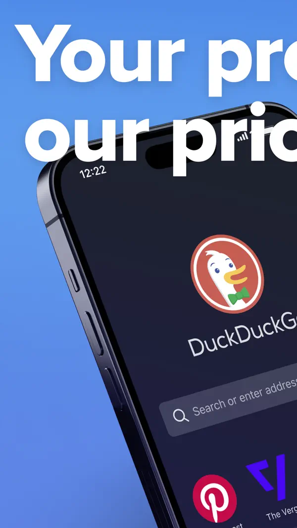 DuckDuckGo Private Browser iPhone App Screenshot 1 – Dienstprogramme