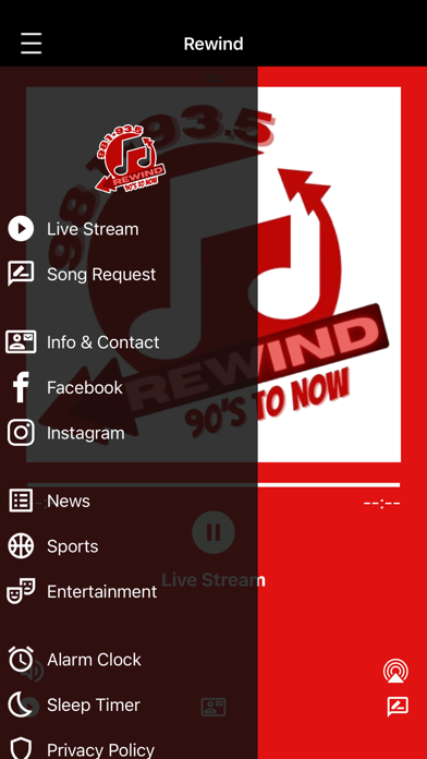 Rewind 98.1 FM Screenshot