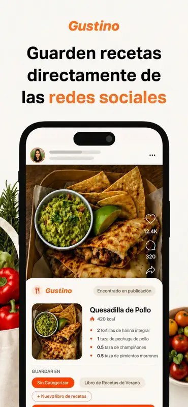 Gustino: Recetas y Menú screenshot 1 of 6