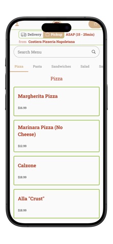 Costiera Pizzeria Screenshot 2 of 3