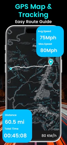 GPS Speedometer Speed Tracker+ screenshot