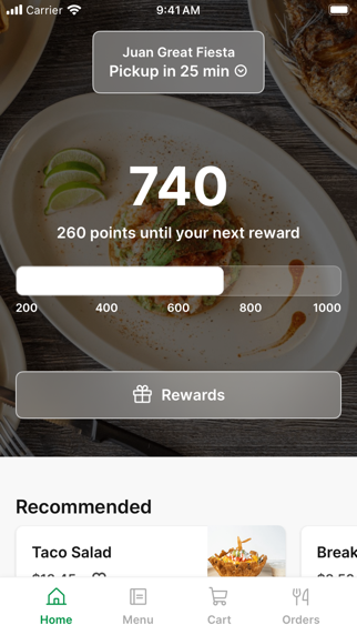 Juan Great Fiesta iPhone screenshot 1 - Food & Drink app