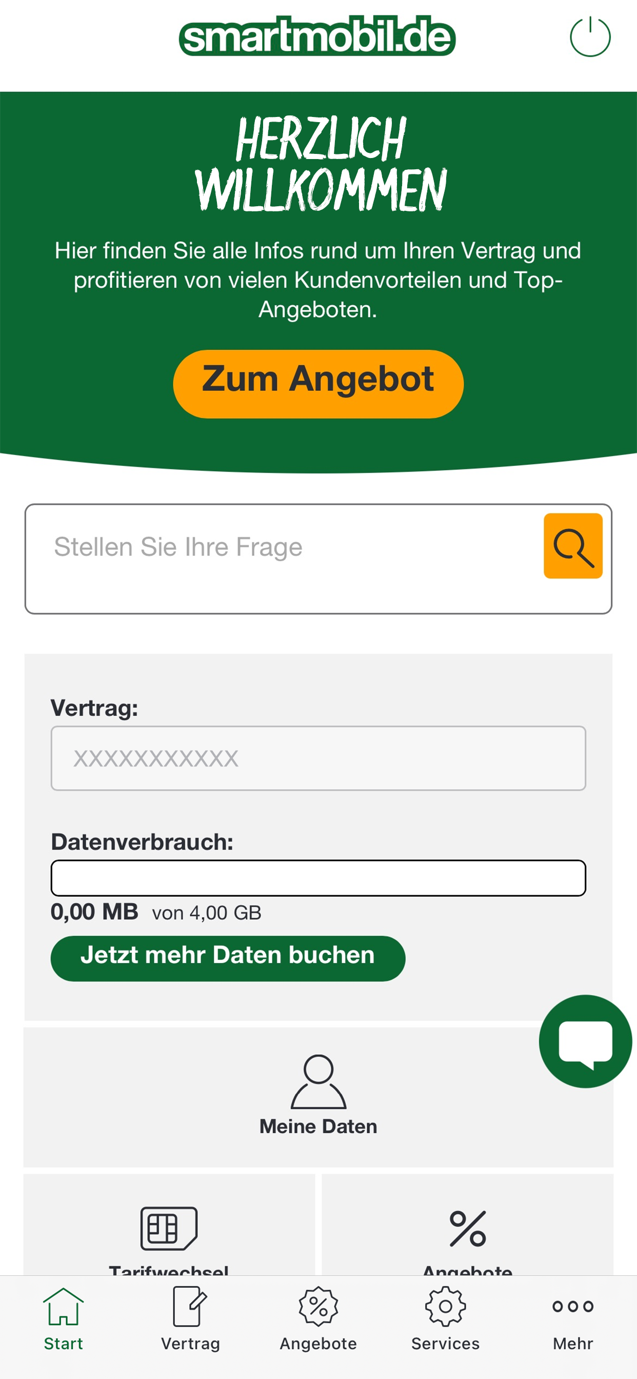smartmobil.de Servicewelt