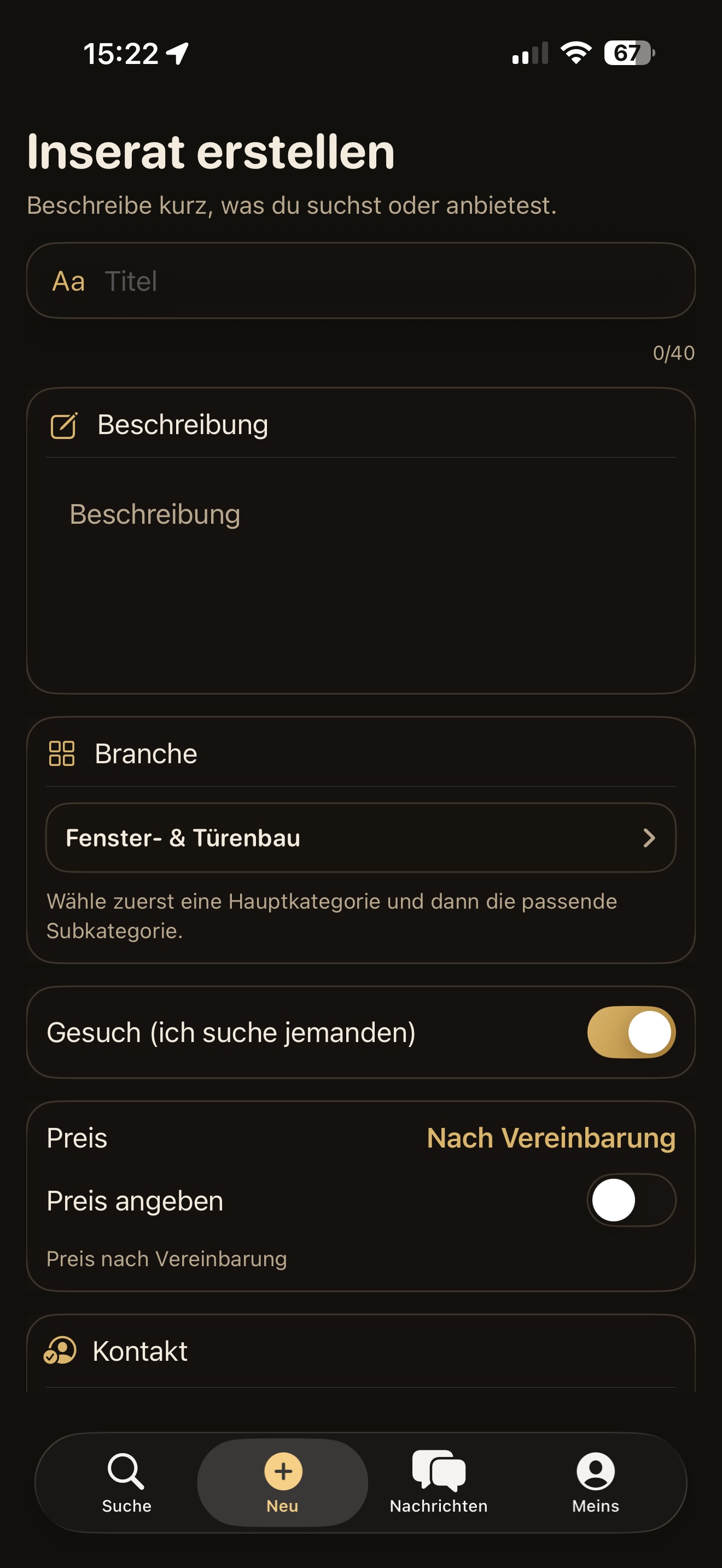 SubWerk - Gewerbe Marktplatz Screenshot