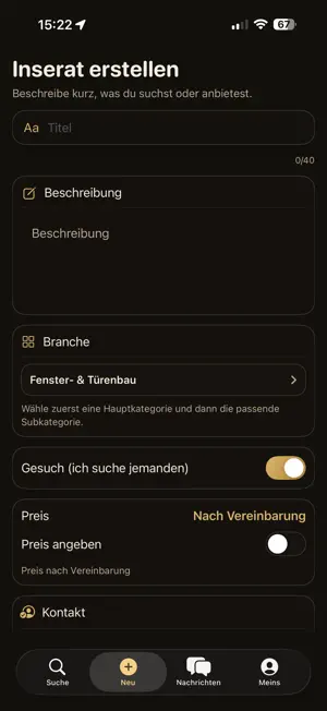 SubWerk - Gewerbe Marktplatz screenshot 2