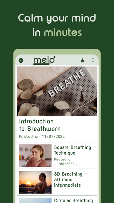 Melp+: Mental Help & Wellbeing Screenshot