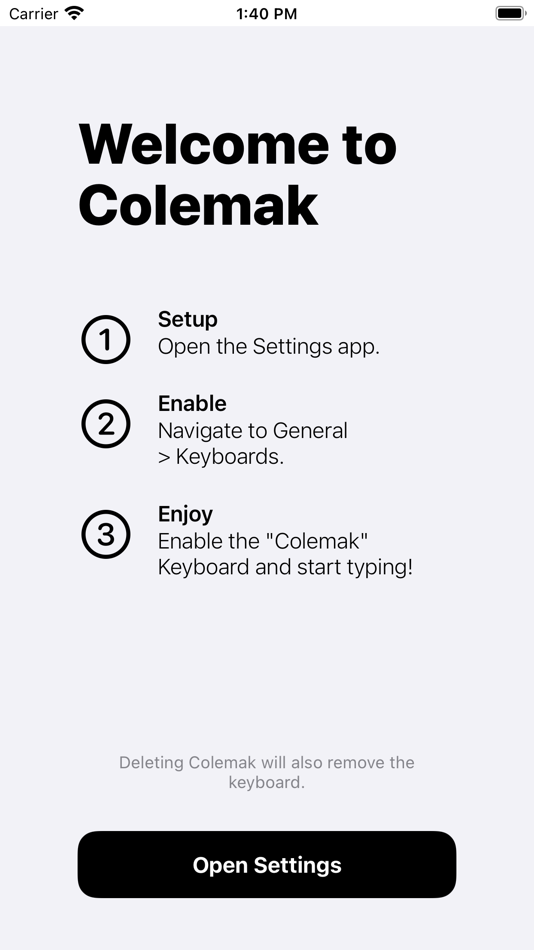 #1. Colemak (iOS) 由: FarFetched