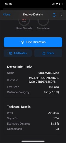 Bluetooth Radar - Find Devices screenshot