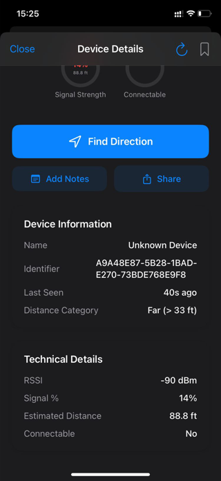 Bluetooth Radar - Find Devices Screenshot 8 of 10