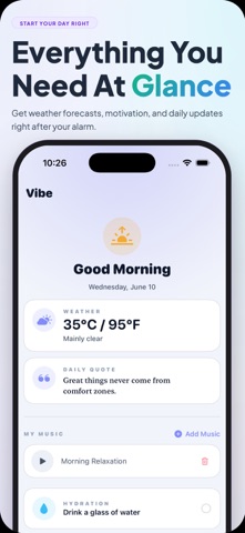 Svegliare: Smart Alarm Clock iPhone screenshot
