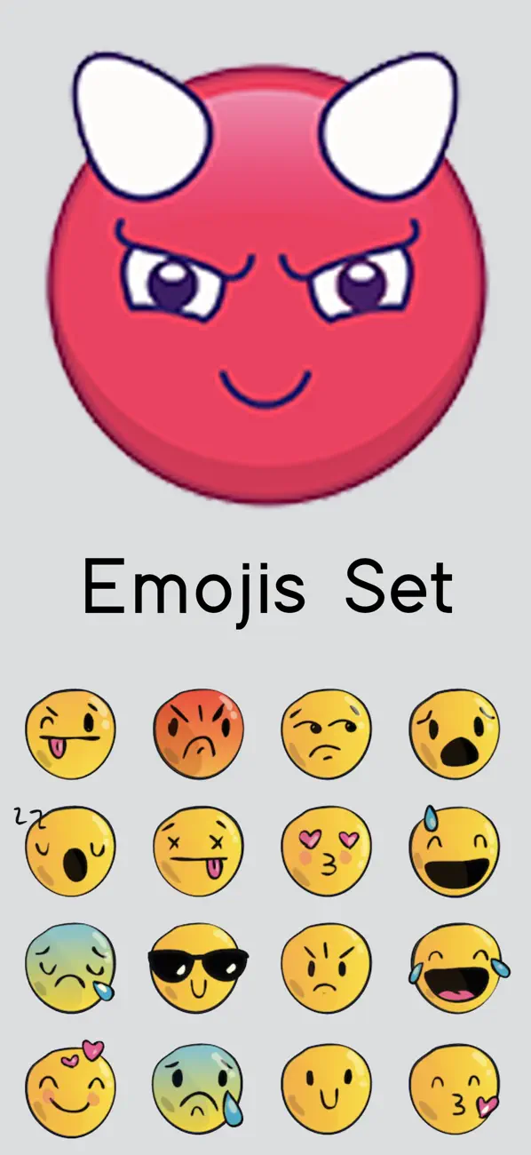 Screenshot #1 pour Emojis Set for iMessage