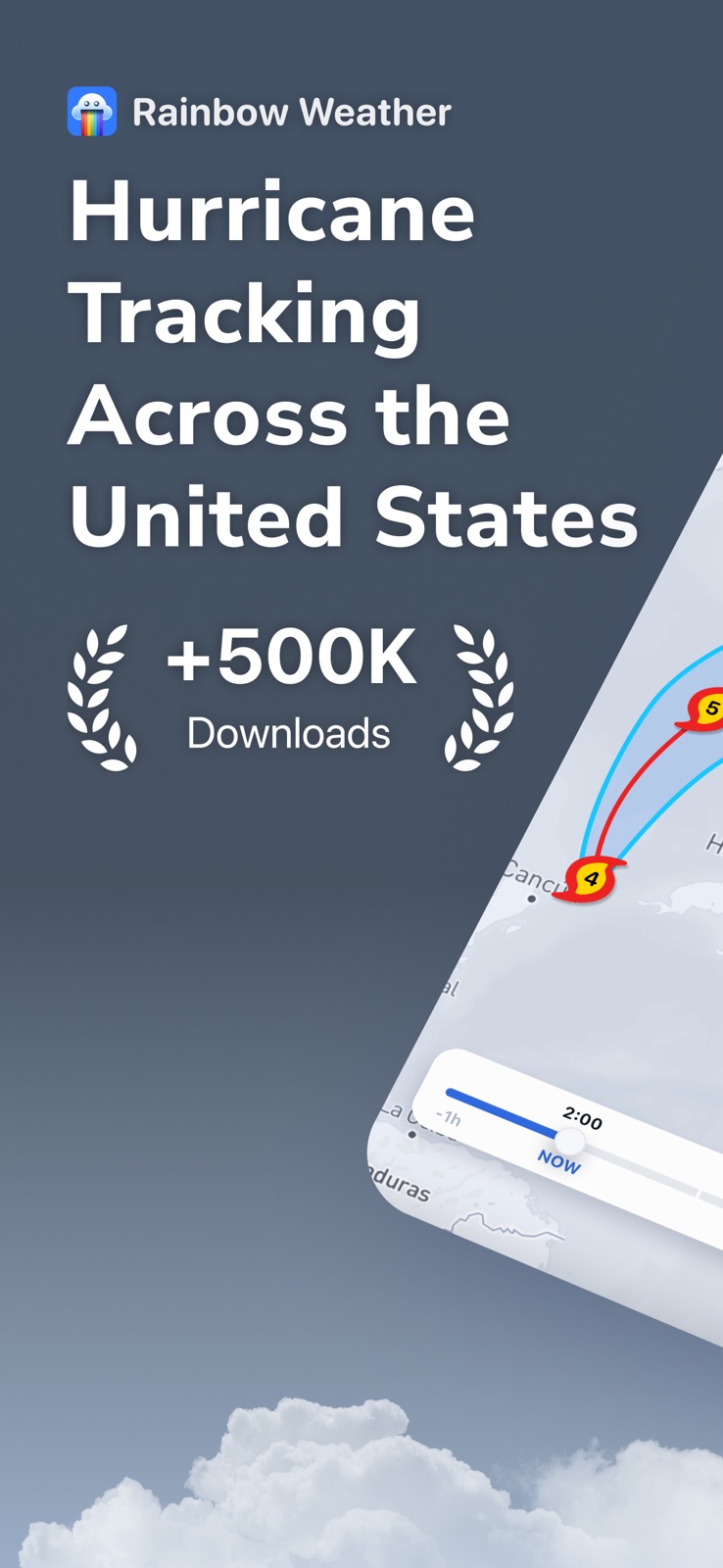 Rainbow AI: Weather Radar iphone screenshot 1