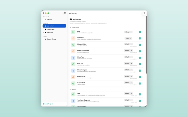 Earcon screenshot