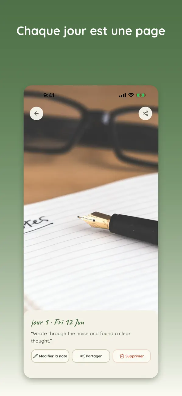 Screenshot #3 pour Quietleaf : journal