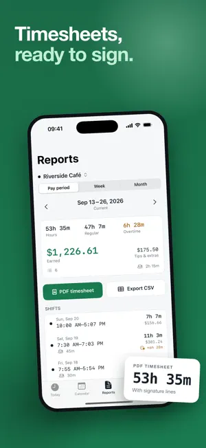 Timesheet: Overtime Calculator screenshot 4