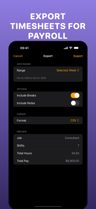 Shift & Hours Tracker: Pay Log Screenshot 3 of 4