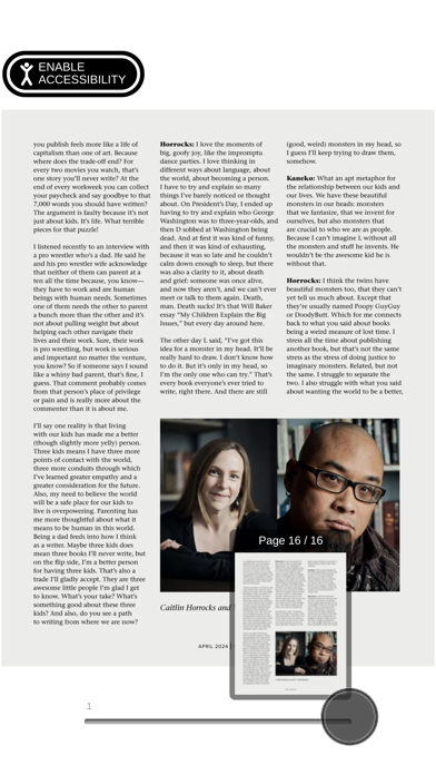 AWP Writer's Chronicle Screenshot