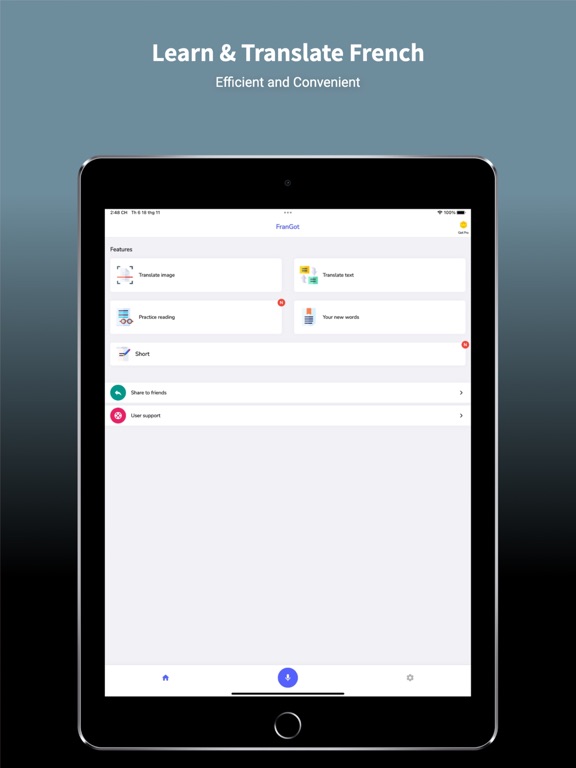 French Translator & Learn + iPad screenshot 1 - Productivity app