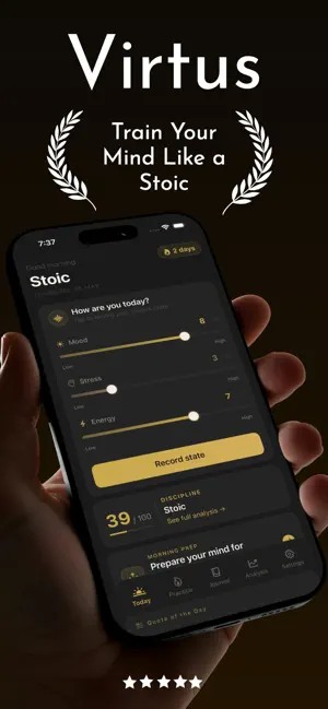 Virtus - Stoic Journal screenshot 1