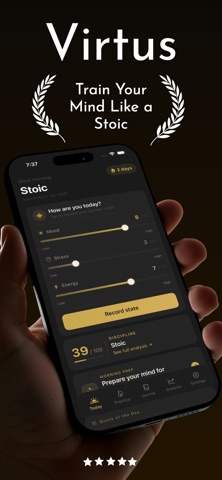 Virtus - Stoic Journal Screenshot 1 of 6