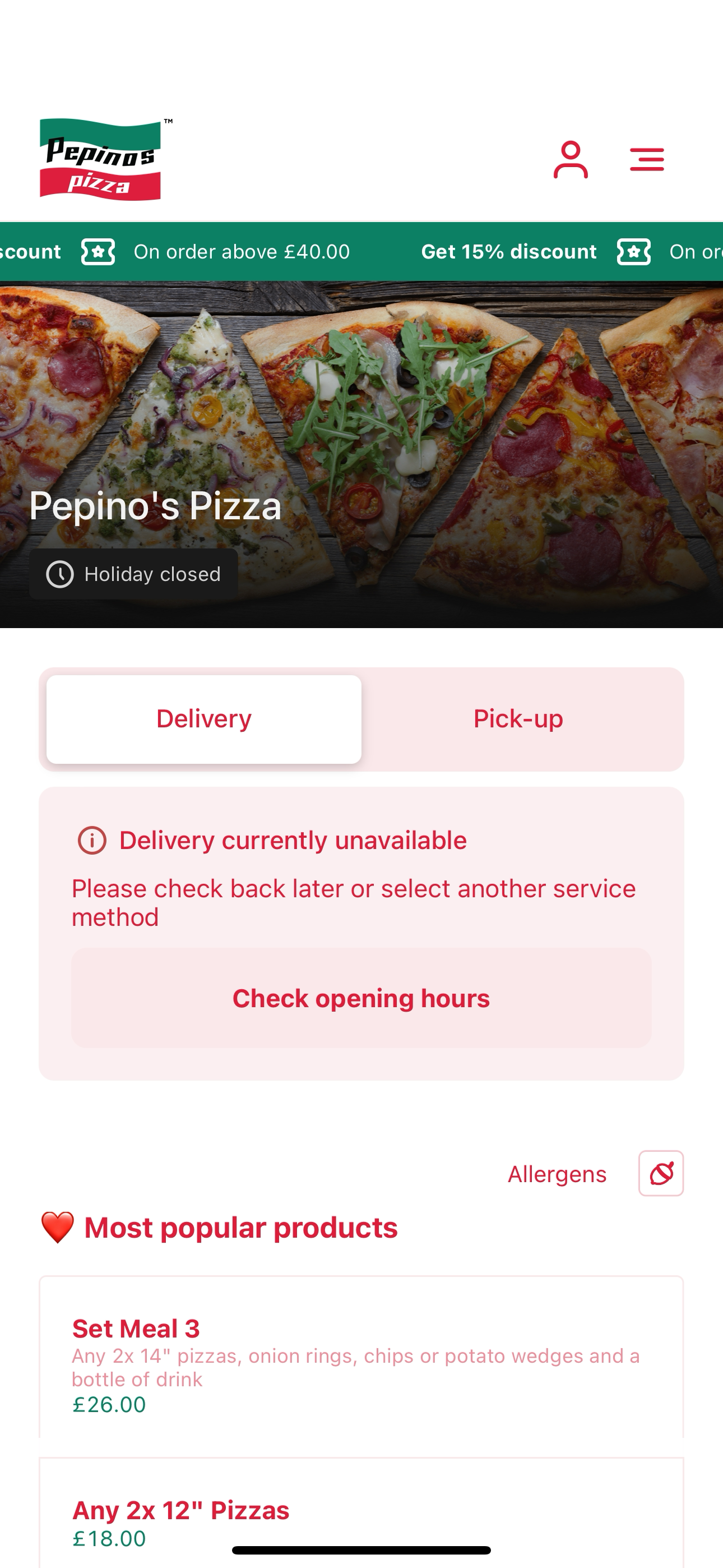 Pepino's Pizza UK screenshot 3
