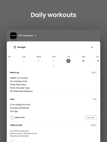 ETS Compound iPad screenshot