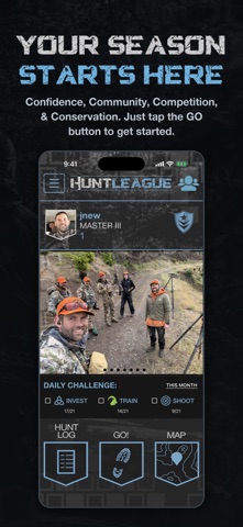 HuntLeague app screenshot