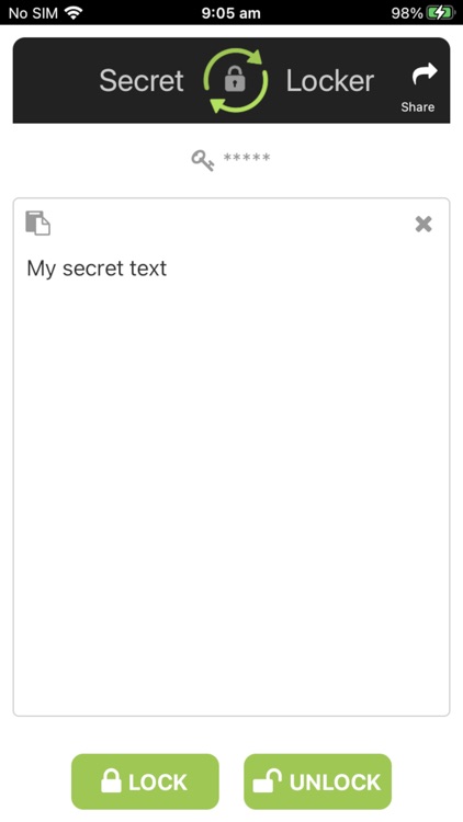 Secret Locker App