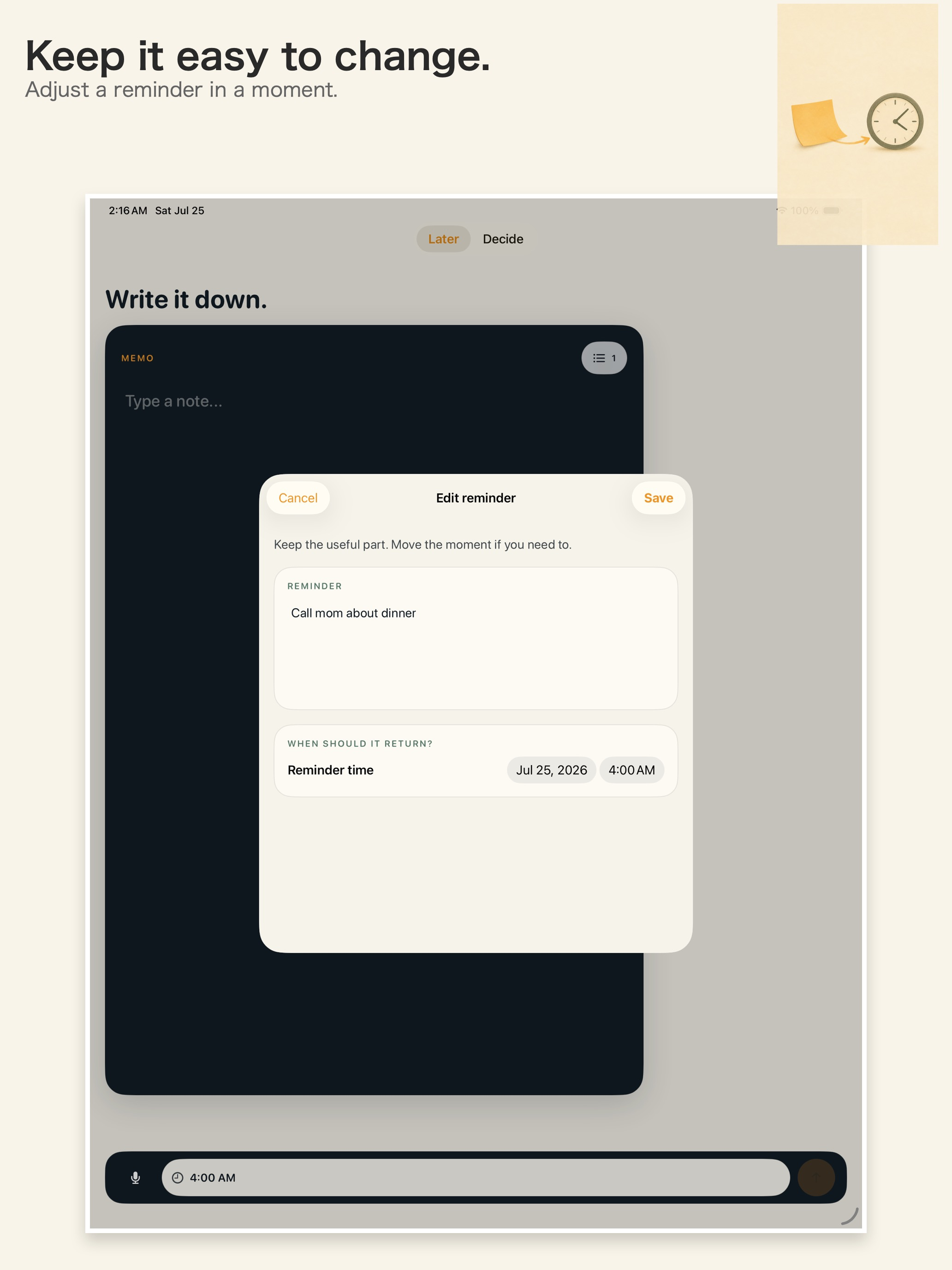Laterly: Smart Reminders. screenshot 12