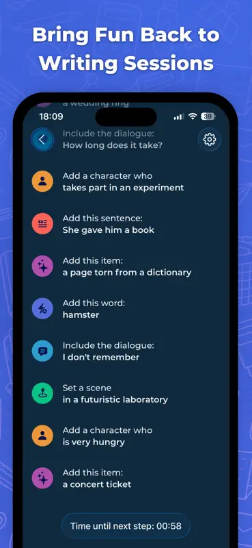 Writing Challenge screenshot 4 of 6