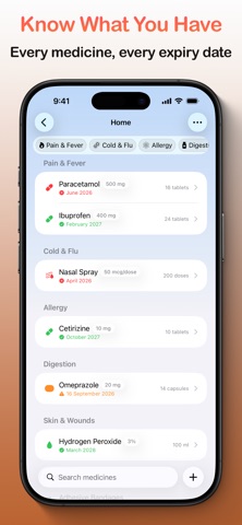 MyAidKit – Medicine Cabinet iPhone screenshot