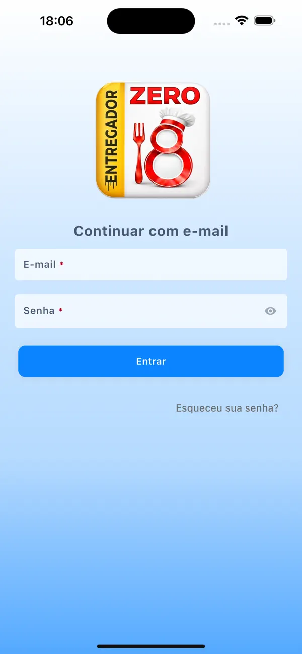 Screenshot #1 pour Zero18 Entregas