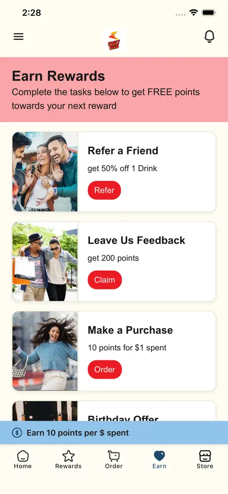 Early Bird Energy - Food & Drink App | MWM