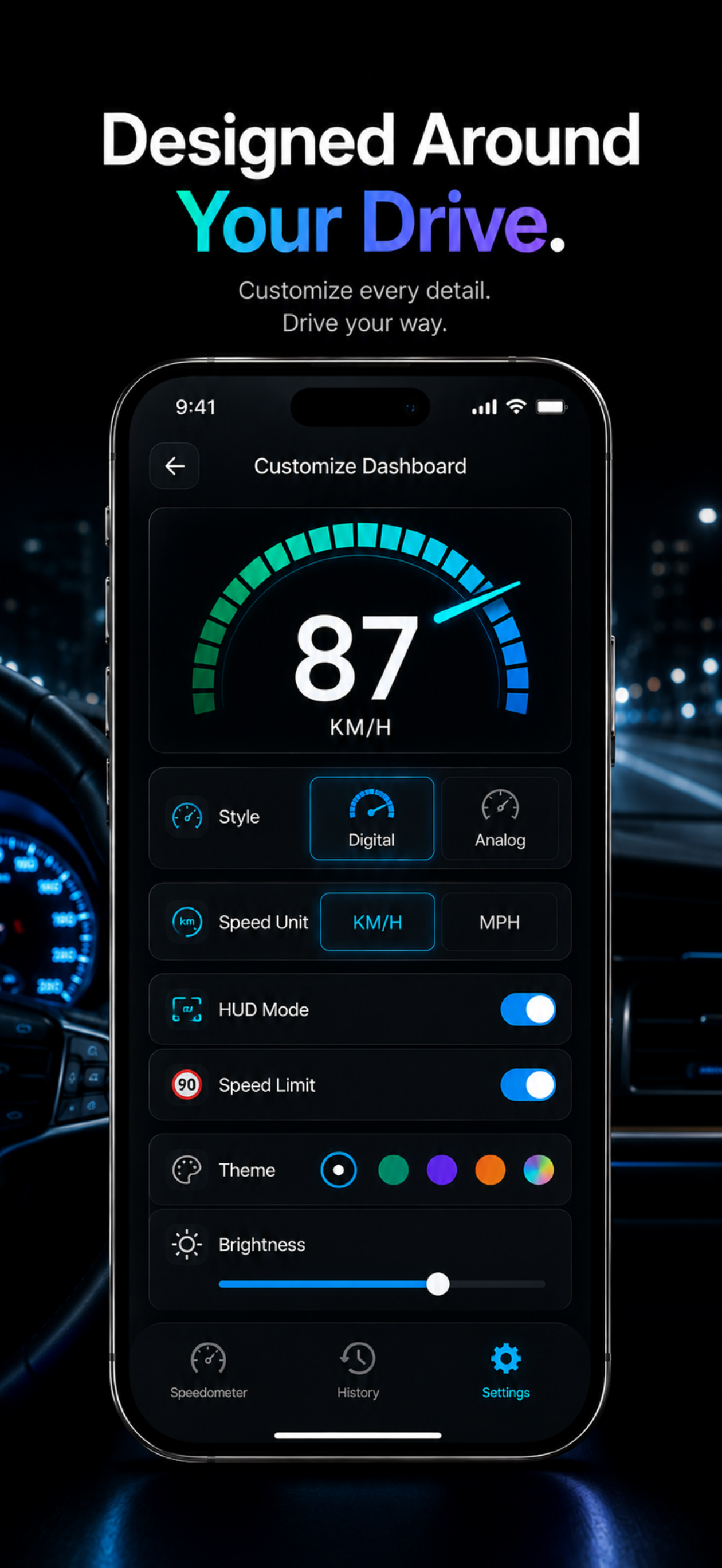 Speedometer GPS Speed & HUD screenshot 7