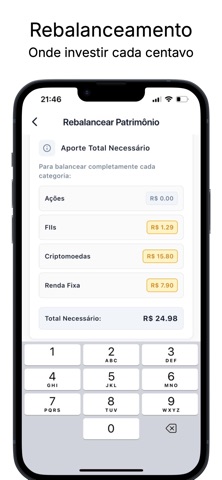 Carteira de Investimentos screenshot