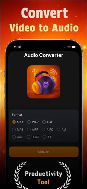 Video to audio - AudioFormat screenshot 1