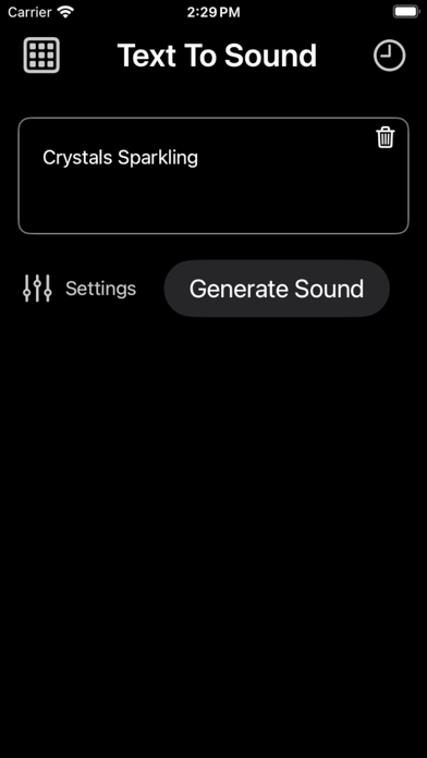Text To Sound Effects Screenshot