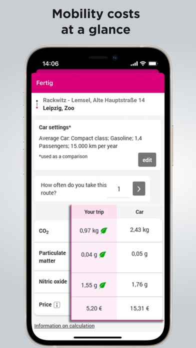 Mobilitätsportal Mitteldtl. Screenshot