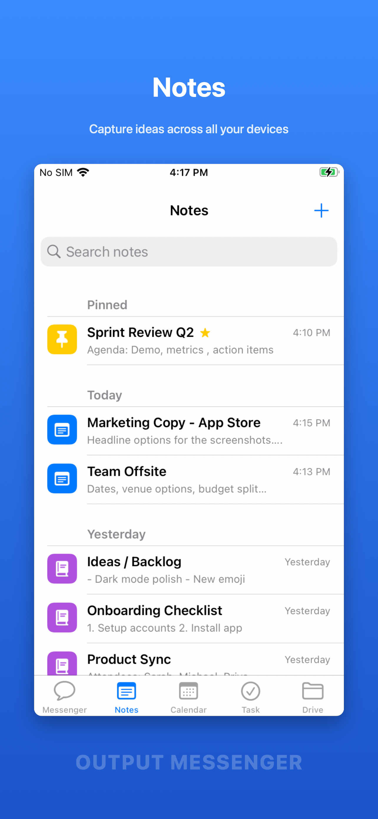 Output Messenger screenshot 6